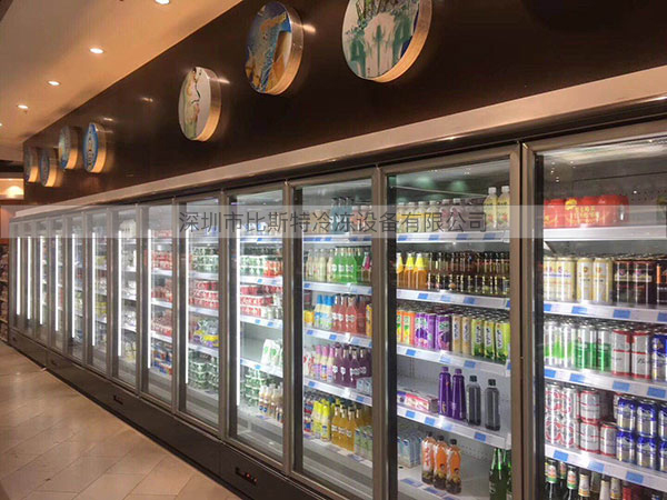 南昌超市冷藏玻璃展示立柜