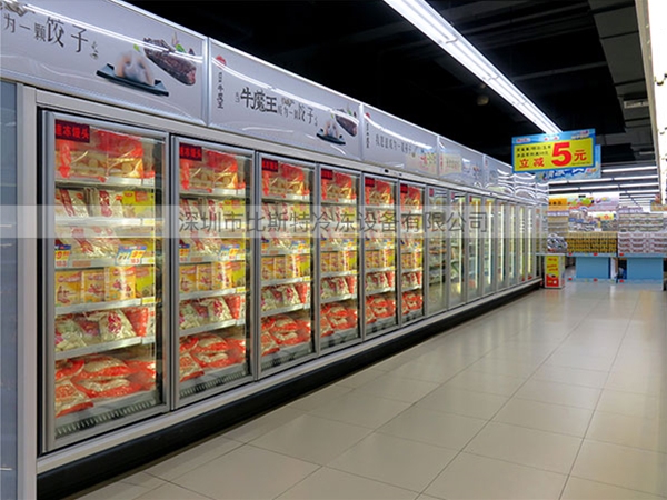 南昌超市冷冻玻璃展示立柜